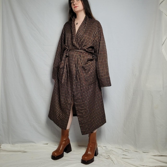 Vintage pattern smoking dressing gown/robe - Picture 7 of 7